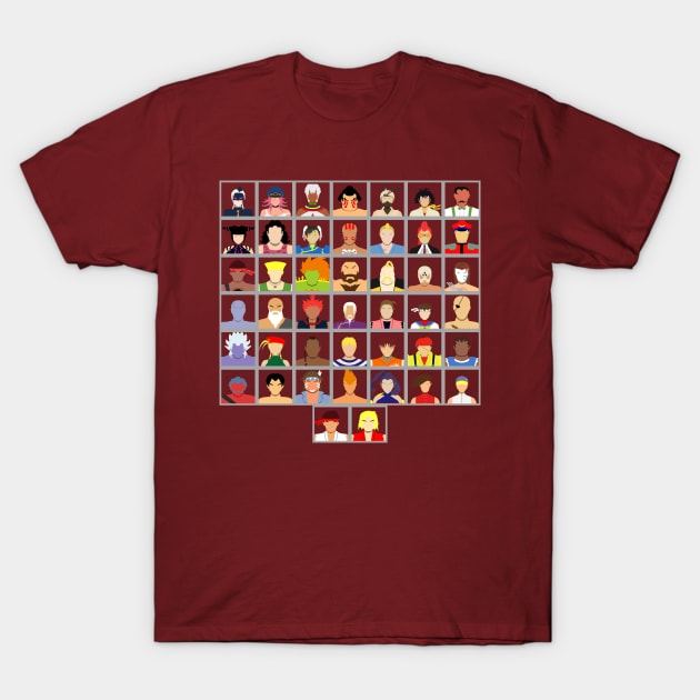 Select Your Character - Ultra Street Fighter 4 (Square) T-Shirt by MagicFlounder
